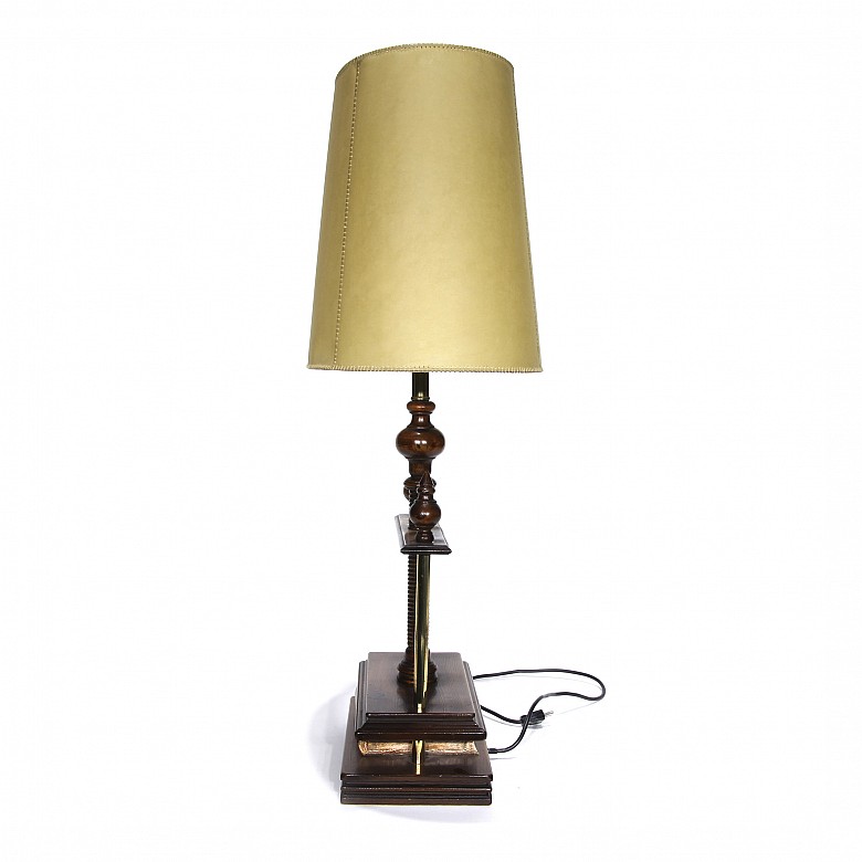 Vintage wooden lamp, Valenti