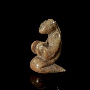 Carved jade ‘Musician’ figurine, Han style