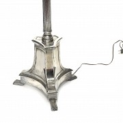 Almazán silver-plated bronze floor lamp, 20th century - 6