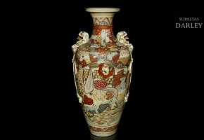 Satsuma porcelain vase, Japan, mid-20th century