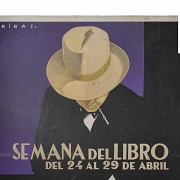 Federico Ribas Montenegro (1890 - 1952) Advertising panel. Madrid Book Week, 1931