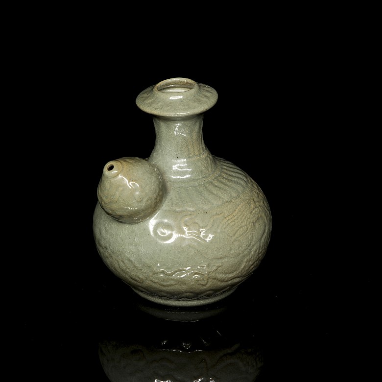 Small celadon-glazed ceramic jug, Song style