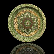 Sancai glazed ware dish, Tang dynasty