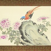 Set of six Chinese paintings ‘Birds and flowers’, 20th century - 2