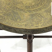 Metal tray with base, 20th century