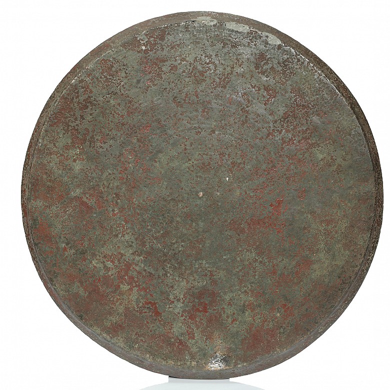 Large Indonesian copper tray, Talam, 19th - 20th centuries