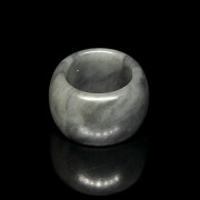 Anillo de arquero de jade, dinastía Qing