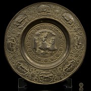 Indian embossed plate, 19th century