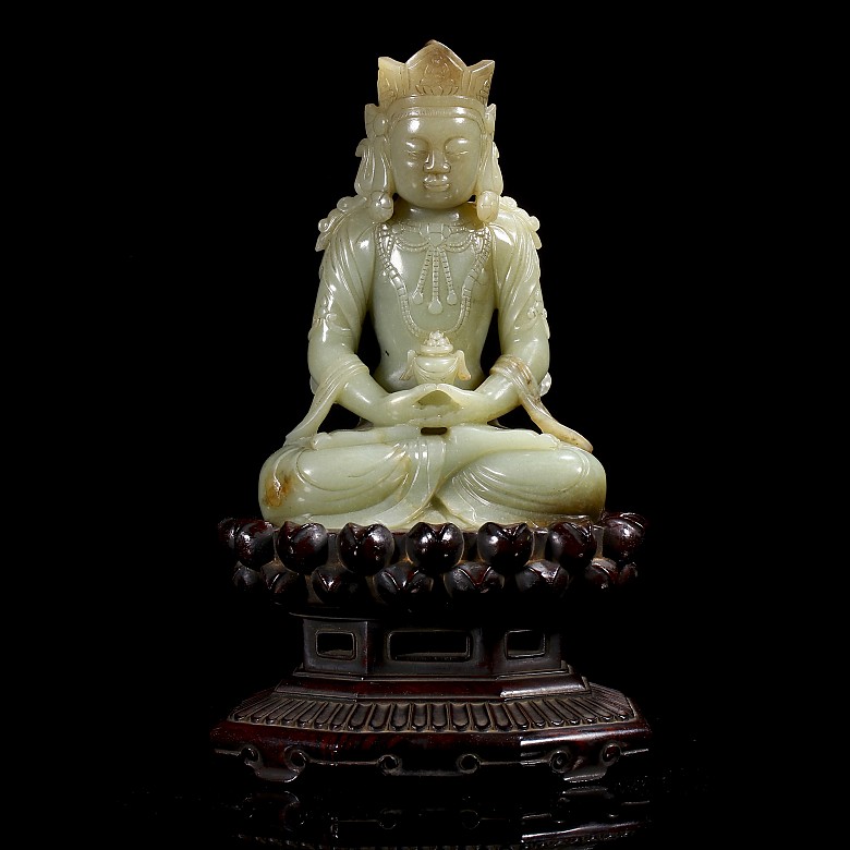 Hetian jade Buddha, Ming dynasty