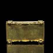 Louis XIV style gilt inkwell, 19th-20th century