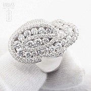 Fantastic white gold and diamond ring 6.35cts