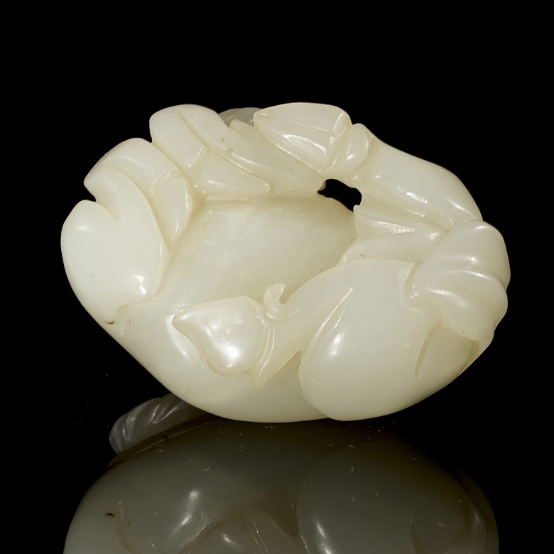 Carved jade figurine ‘Ram’, Qing dynasty