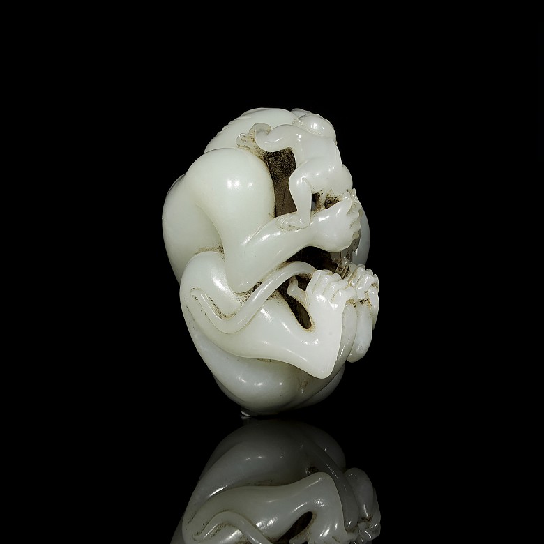 Carved jade figure 