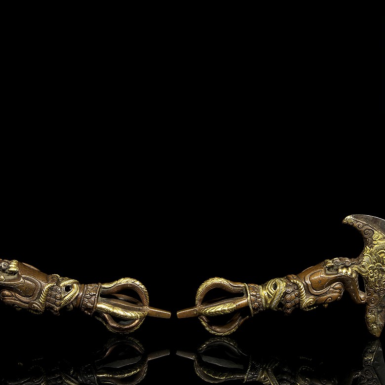 Pair of vajra swords, Qing dynasty, Qianlong