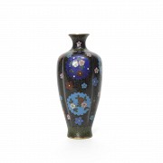 Cloisonne lobed vase