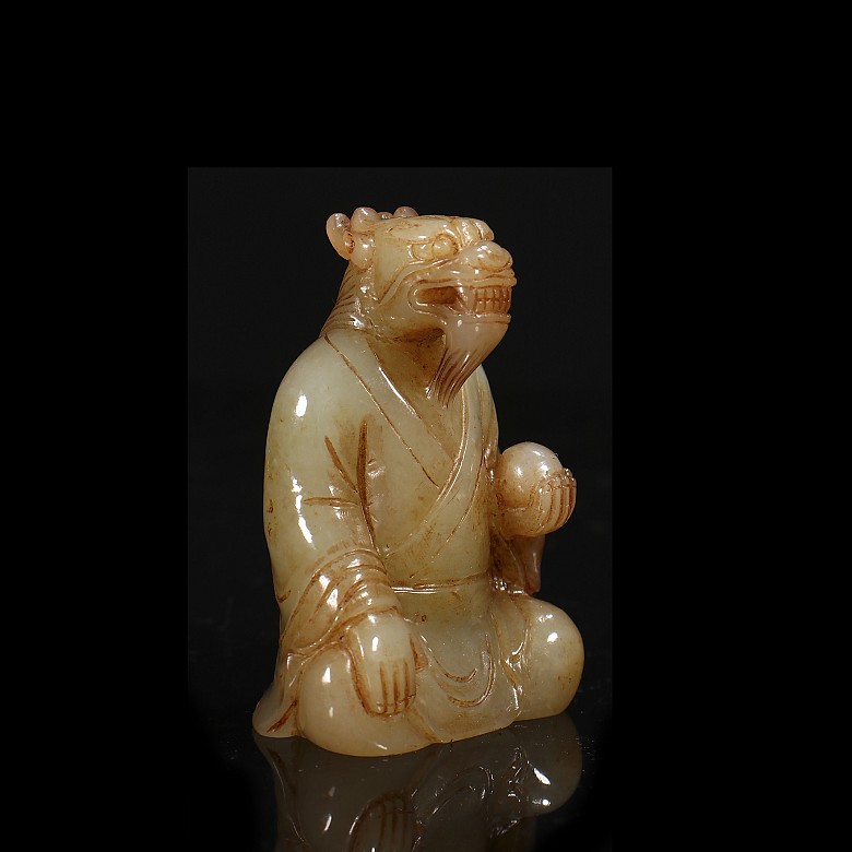 Set of Hetian jade figurines “The twelve signs of the zodiac”, Qing dynasty