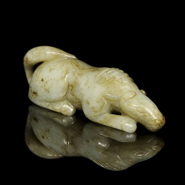 Jade figurine “Horse”, Qing dynasty