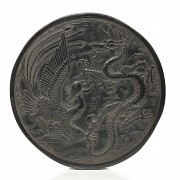 Circular Chinese ink plate, Qing dynasty