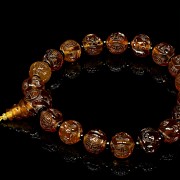 Amber bead bracelet, Qing dynasty