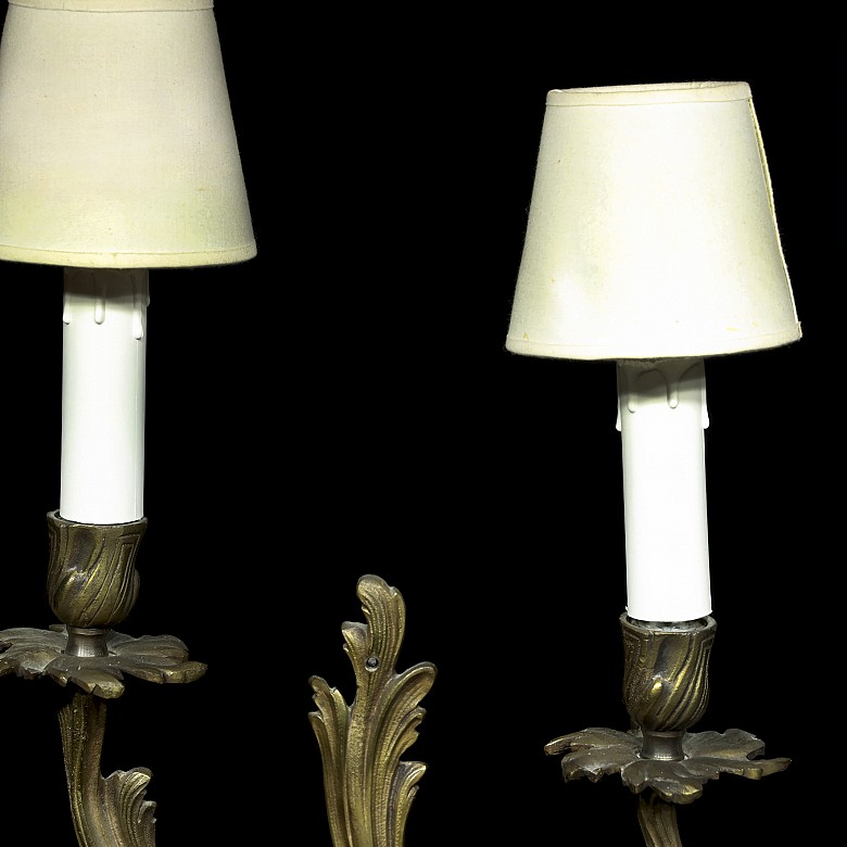 Set of Louis XV style sconces, 20th century