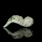 'Leonis and ruyi' jadeite pipe, Qing dynasty