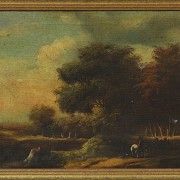 Dutch School, 20th century ‘Landscape with horseman’ - 1