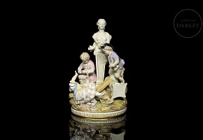 Meissen ceramics ‘Children at play’, 19th-20th century