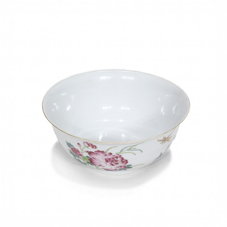 Porcelain enameled bowl, 20th century