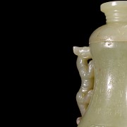 Hetian ‘Tigers’ jade vase, Qing dynasty