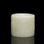 White jade “Dragon” archer ring, Qing dynasty