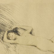 Engraving, Germany ‘Female nude’, 20th century - 2