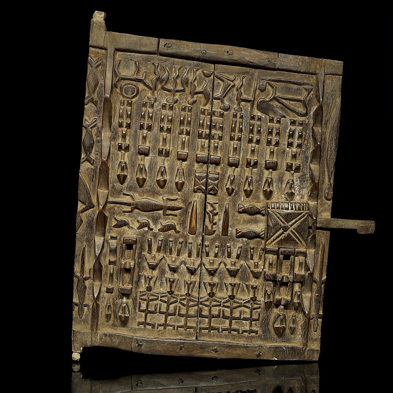 Dogon wooden door, Mali, 20th century