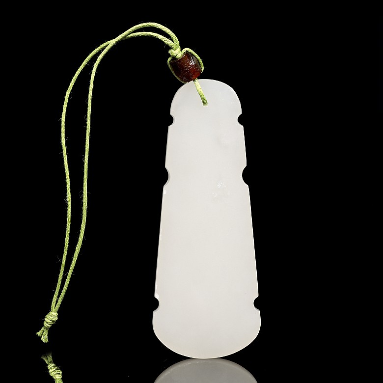 White jade pendant 'Guqin', Qing dynasty, Qianlong