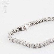 Bracelet in 18k white gold and diamonds 6.00cts