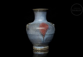 Small Junyao ceramic vase, 20th century