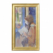 Painting ‘Woman by the Window’, 1973 - 5