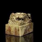 Hardstone seal “Mythical Beasts”, Qing dynasty