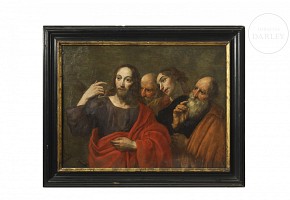 18th century Flemish School, ‘Christ and his apostles’