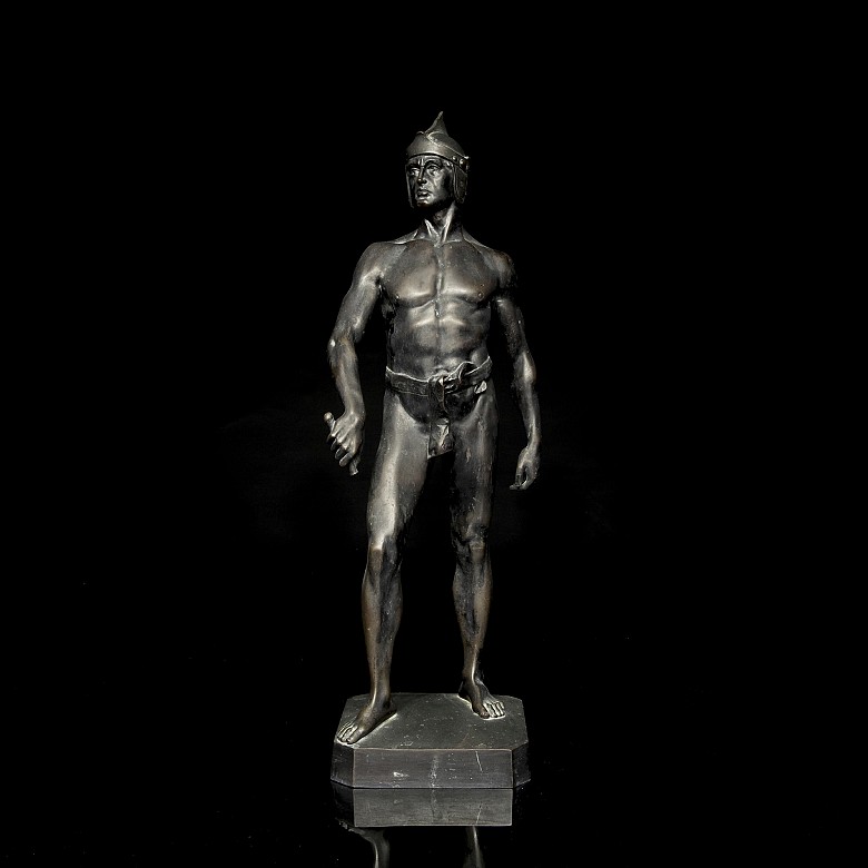 Bronze sculpture ‘Great Warrior’, 20th century