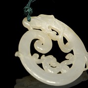 Carved jade pendant, Eastern Han dynasty