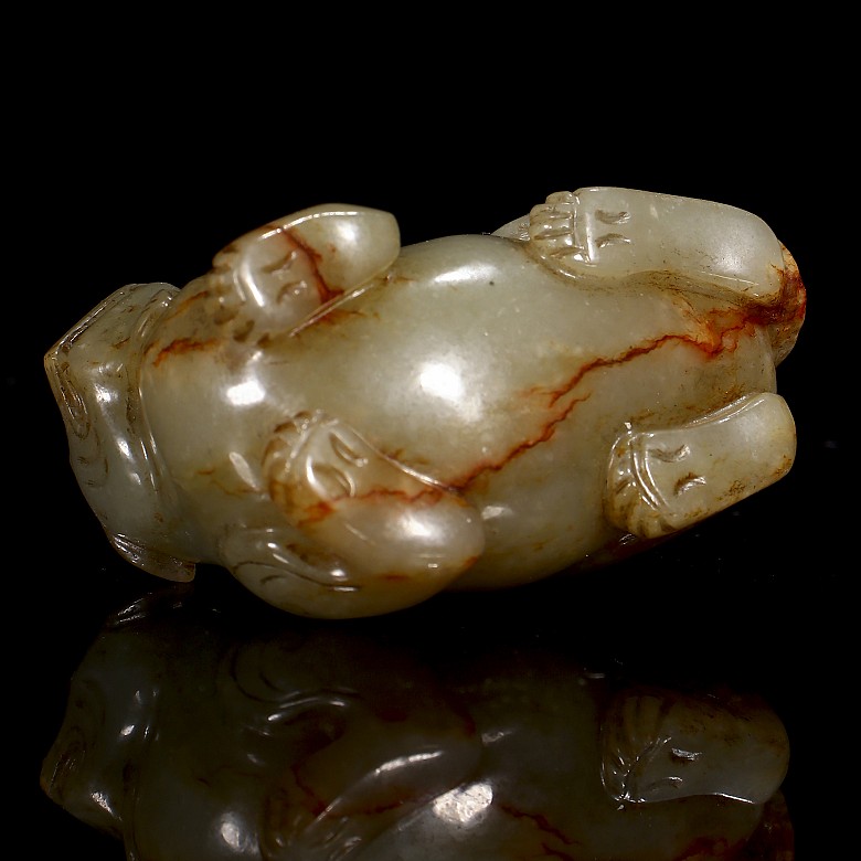 Jade carved “Mythical beast”, Qing dynasty