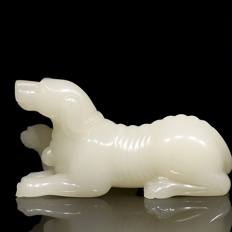 White jade figure 