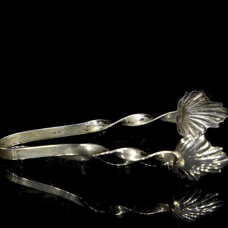 Set of six silver utensils, 20th century