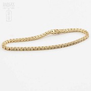 18k Gold Bracelet with Fancy Diamonds