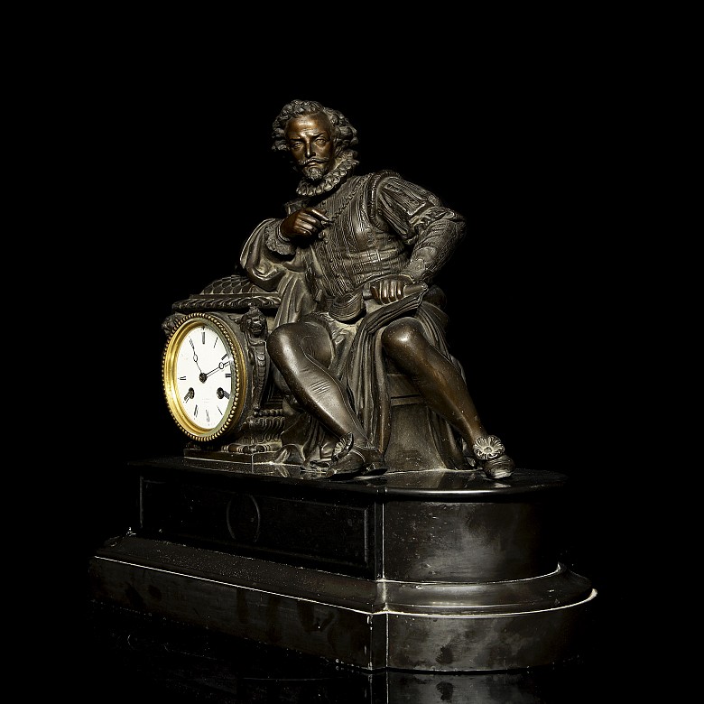 Table clock ‘Reclining Gentleman’, 19th-20th century