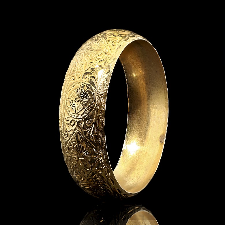 Brazalete de oro amarillo 18 k