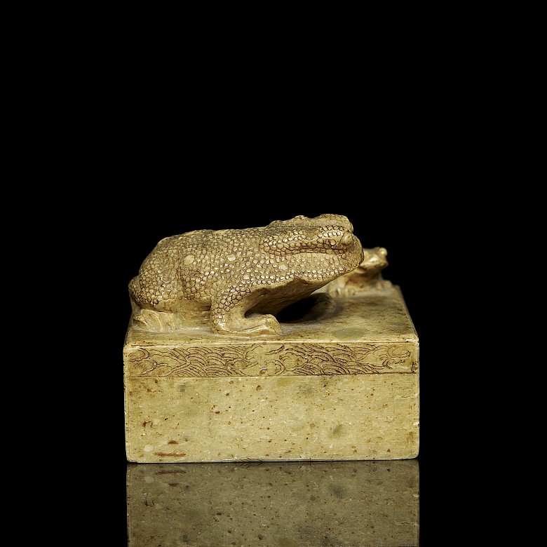 Stone seal “Two Toads”, Qing dynasty