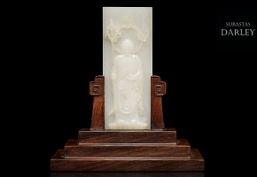 White jade plaque 