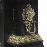 Large marble clock, Napoleon III style,  20th century