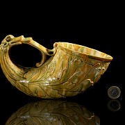 Glazed ceramic libation cup ‘Phoenix’, Tang style